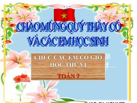 Bài giảng Đại số 7 - Tiết 57: Cộng, trừ đa thức - Nguyễn Thị Thanh Huyền