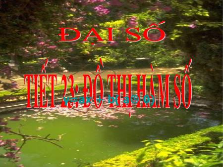 Bài giảng Đại số Lớp 9 - Tiết 23: Đồ thị hàm số y=ax+b (a≠0)