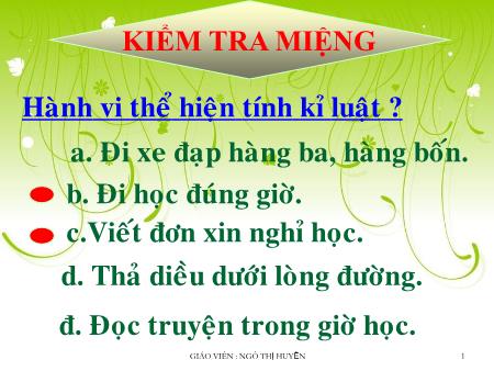Bài giảng Giáo dục công dân Lớp 6 - Bài 6: Biết ơn