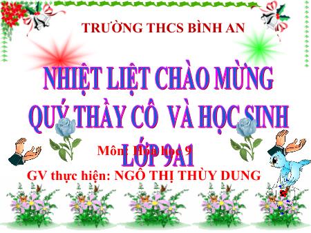 Bài giảng Hóa học Lớp 9 - Bài 10: Một số muối quan trọng - Ngô Thị Thùy Dung