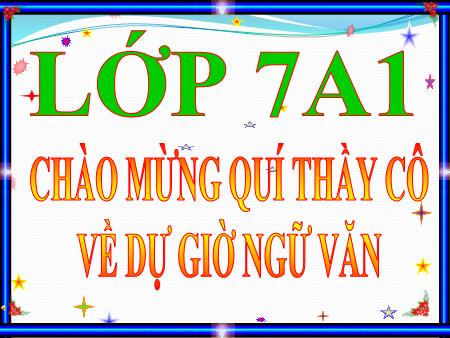Bài giảng Ngữ văn Lớp 7 - Bài: Bánh trôi nước