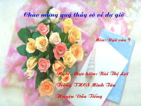 Bài giảng Ngữ văn Lớp 9 - Tiết 126: Mây và sóng