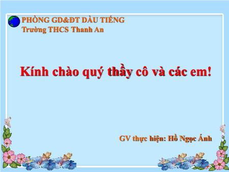 Bài giảng Vật lí 6 - Tiết 20, Bài 16: Ròng rọc - Hồ Ngọc Ánh