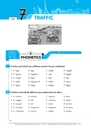 Bộ đề tự kiểm tra 4 kỹ năng nghe - nói - đọc - viết Tiếng Anh (Cơ bản và nâng cao) Lớp 7 - Tập 2
