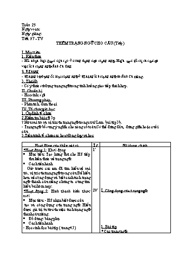 Giáo án Ngữ văn Khối 7 - Tuần 25