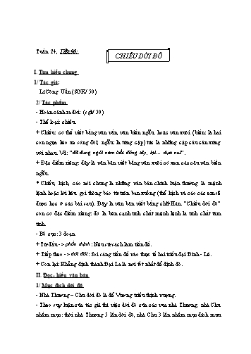 Giáo án Ngữ văn Lớp 8 - Tiết 90: Chiếu dời đô