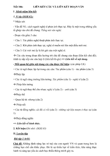 Giáo án Ngữ văn Lớp 9 - Tiết 106 đến 110