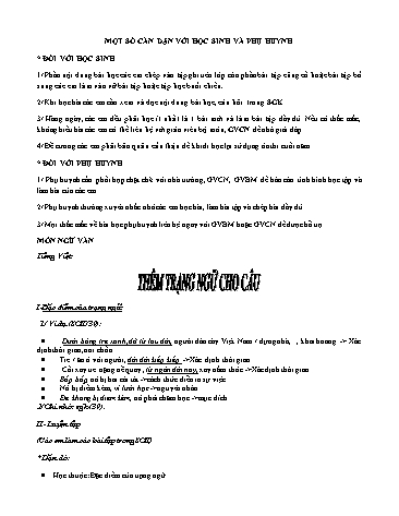 Tài liệu ôn tập Ngữ văn 7 - Tuần 22 đến 29