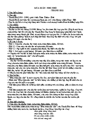Tài liệu ôn tập Ngữ văn 9 - Đợt 2