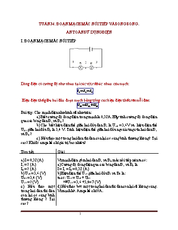 Tài liệu ôn tập Vật lý 7 - Tuần 34+35