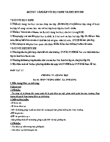 Tài liệu ôn tập Vật lý 9 - Bài 40, 42, 43