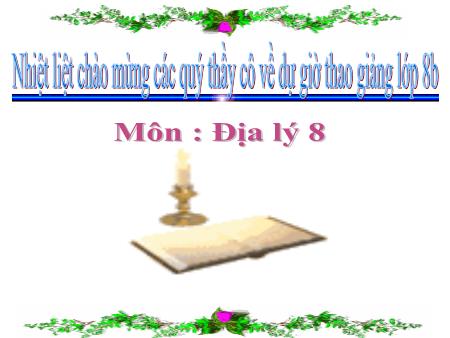 Bài giảng Địa lí Lớp 8 - Bài 3: Đặc điểm sông ngòi Việt Nam
