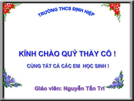 Bài giảng Hóa học Lớp 9 - Bài 9: Tính chất hóa học của muối - Nguyễn Tấn Trí