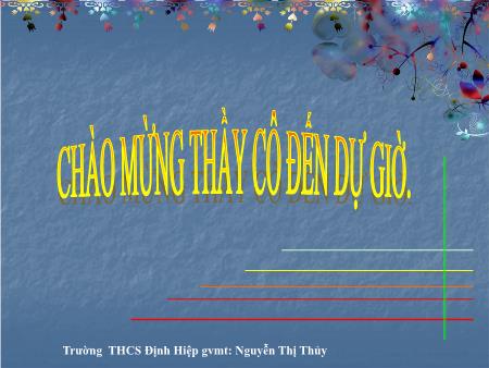 Bài giảng Mĩ thuật Lớp 6 - Bài 10: Vẽ trang trí: Cách sắp xếp (bố cục) trong trang trí - Nguyễn Thị Thủy