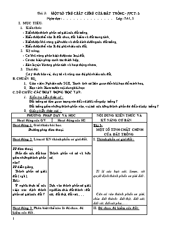 Giáo án Công nghệ Lớp 7 - Tuần 2 - Nguyễn Tấn Trí
