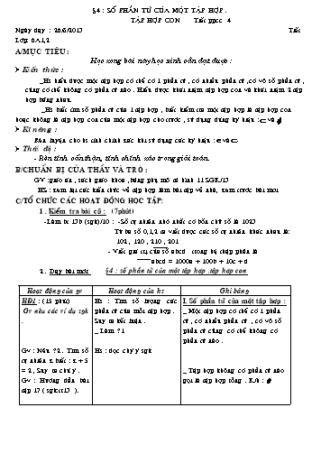 Giáo án Đại số Lớp 6 - Tuần 2