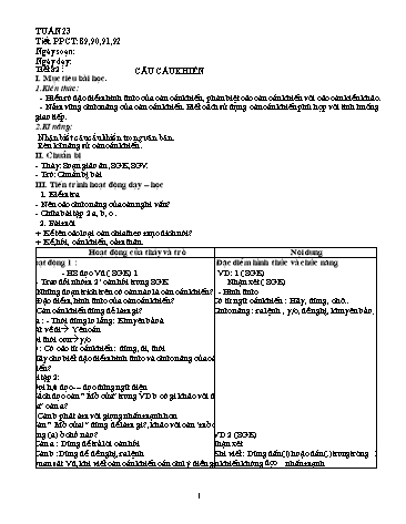 Giáo án Ngữ văn Lớp 8 - Tuần 23 Giáo án Ngữ văn Lớp 8 - Tuần 23