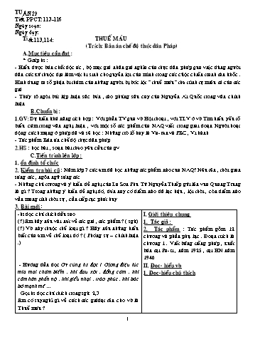 Giáo án Ngữ văn Lớp 8 - Tuần 29