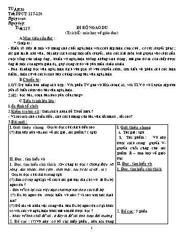 Giáo án Ngữ văn Lớp 8 - Tuần 30